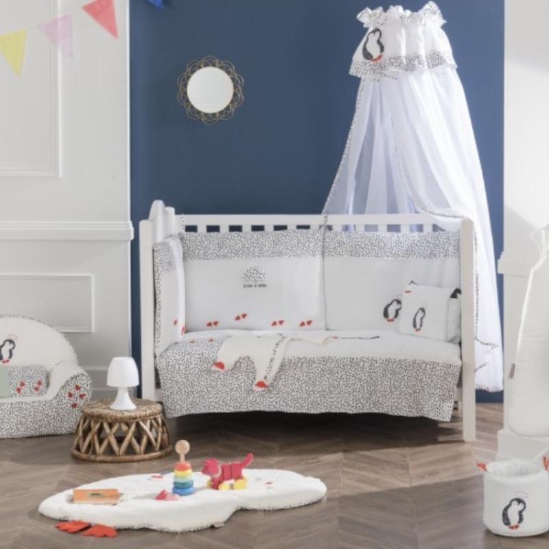 Tour De Lit Pingouin Pour Lits 60 X 1 Cm Ou 70 X 140 Cm