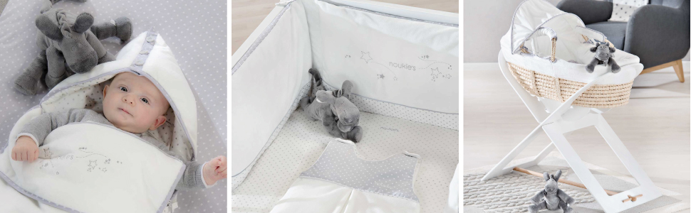 Poudre D Etoiles Blanc Peluche Linge Noukie S Mix Berceau Magique