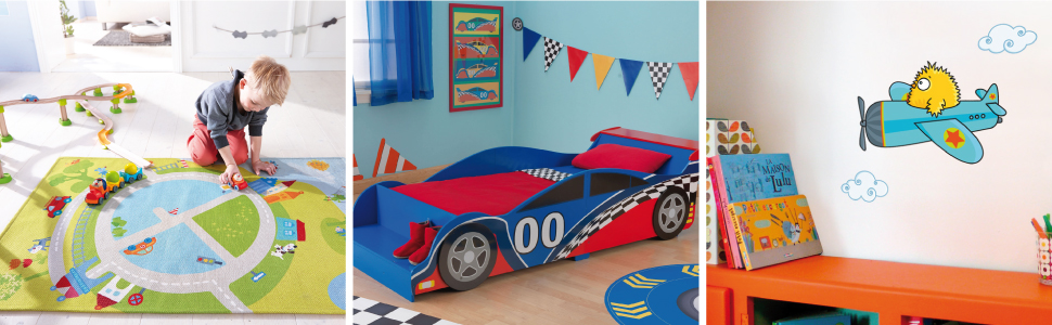 Chambre enfant voiture et engin