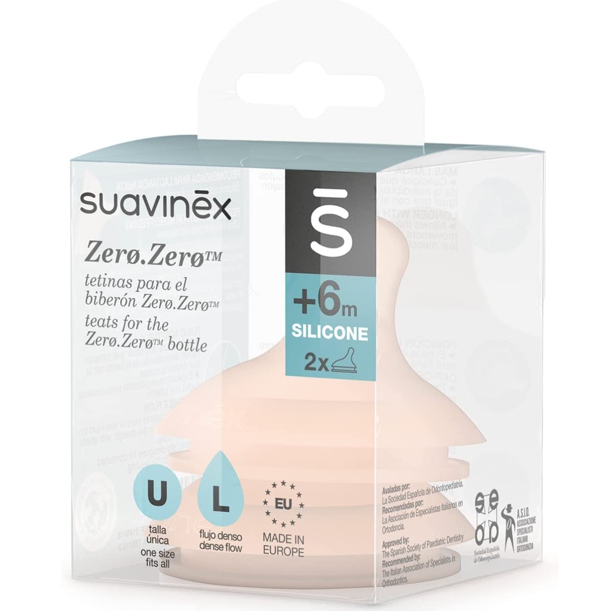 Lot de 2 tétines L Zerø.Zerø (0m+) (Suavinex) - Image 4