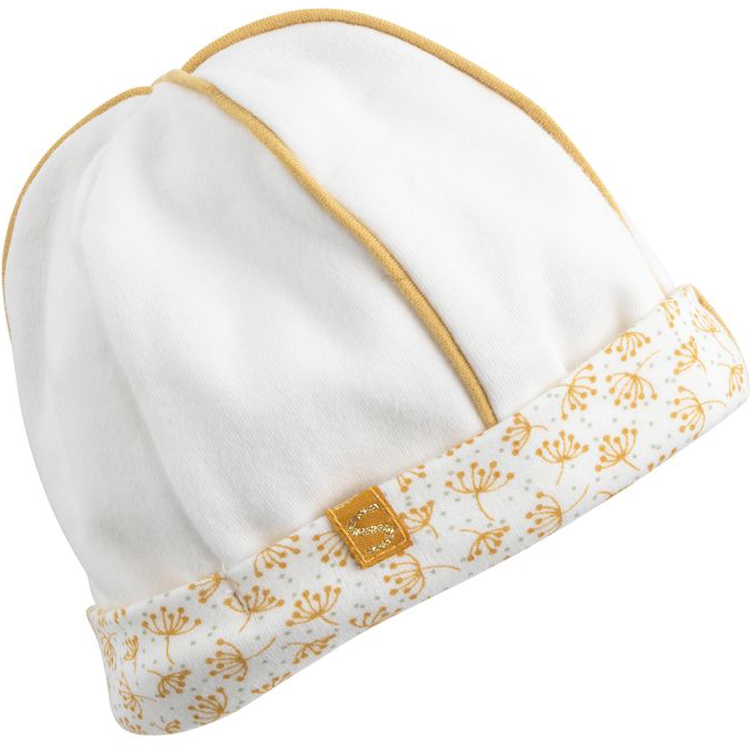 Bonnet de naissance jaune topaze Promenons-nous (Sauthon) - Image 1