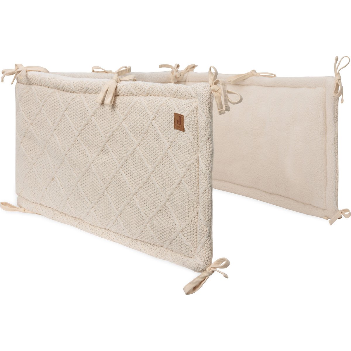 Tour de lit Cosy Knit Oatmeal (pour lits 60 x 120 ou 70 x 140 cm) (Jollein) - Image 1