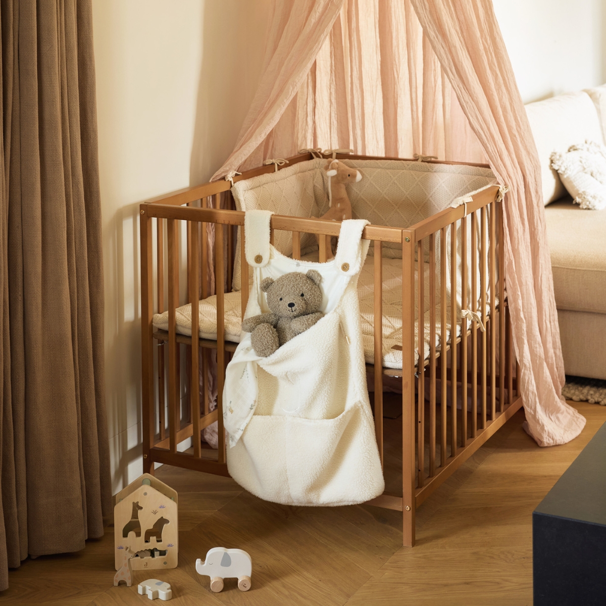 Tour de lit Cosy Knit Oatmeal (pour lits 60 x 120 ou 70 x 140 cm) (Jollein) - Image 5