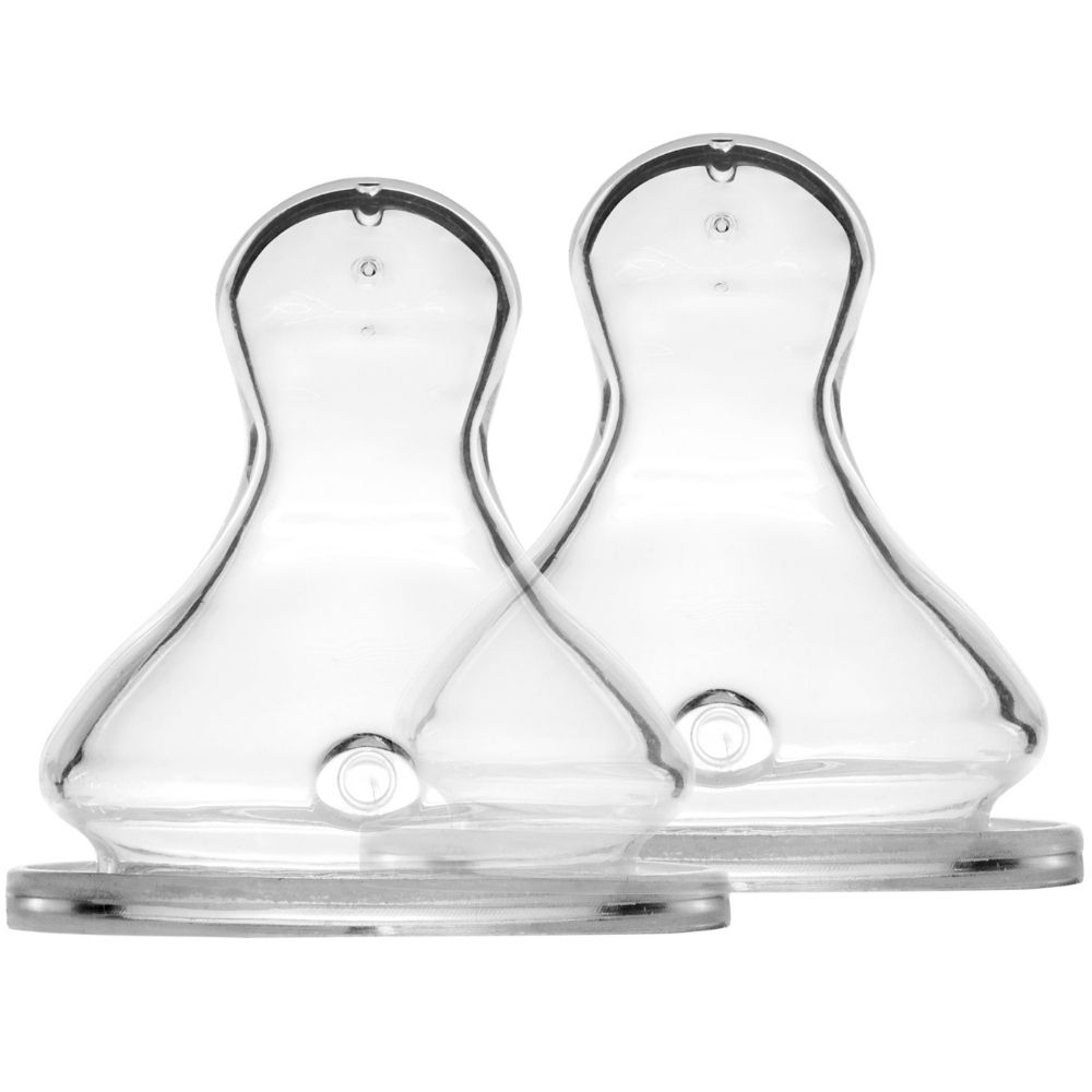 Lot de 2 tétines en silicone débit moyen (Elhée) - Couverture