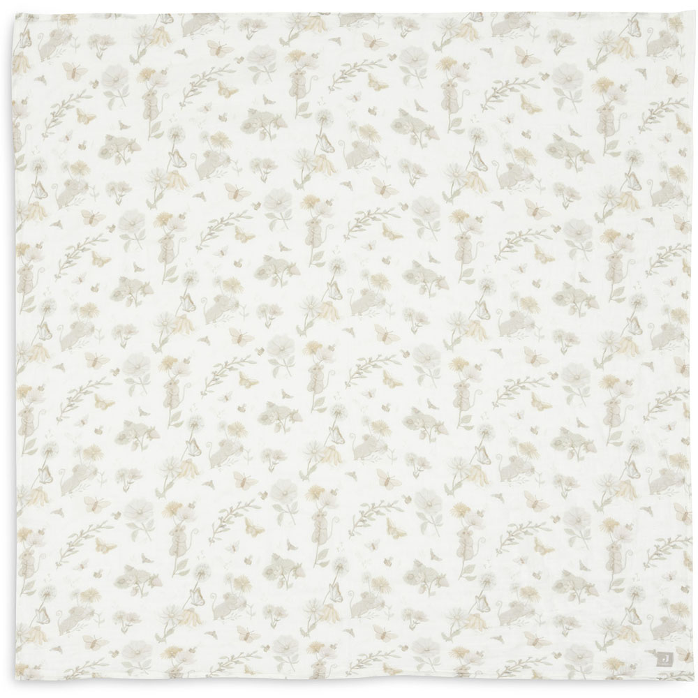 Lange en gaze de coton Dreamy Mouse (110 x 110 cm)