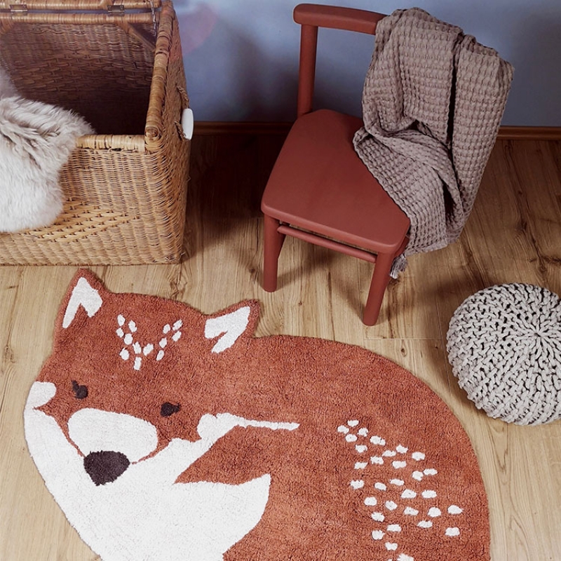 Tapis lavable loup Little Wolf (70 x 110 cm) (Nattiot) - Image 5