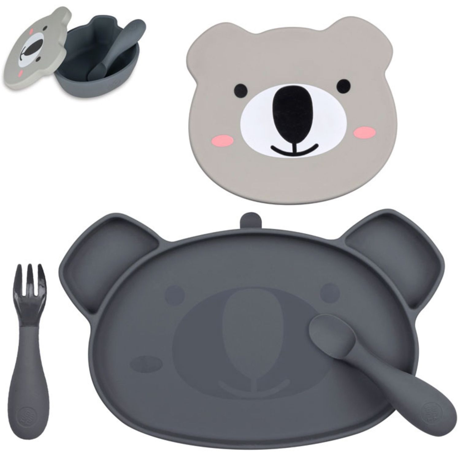 Tum Tum - Set repas en silicone Koala (4 pièces)