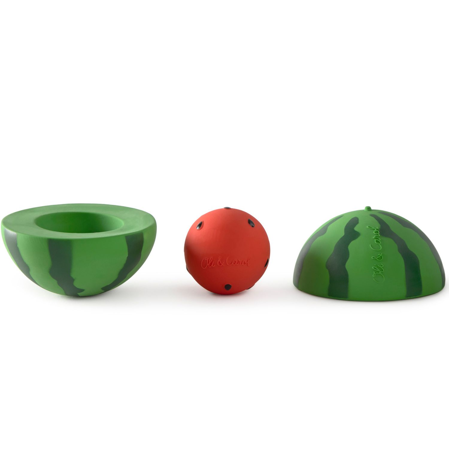 Jouet à empiler et balle hochet Watermelon (Oli and Carol) - Image 2