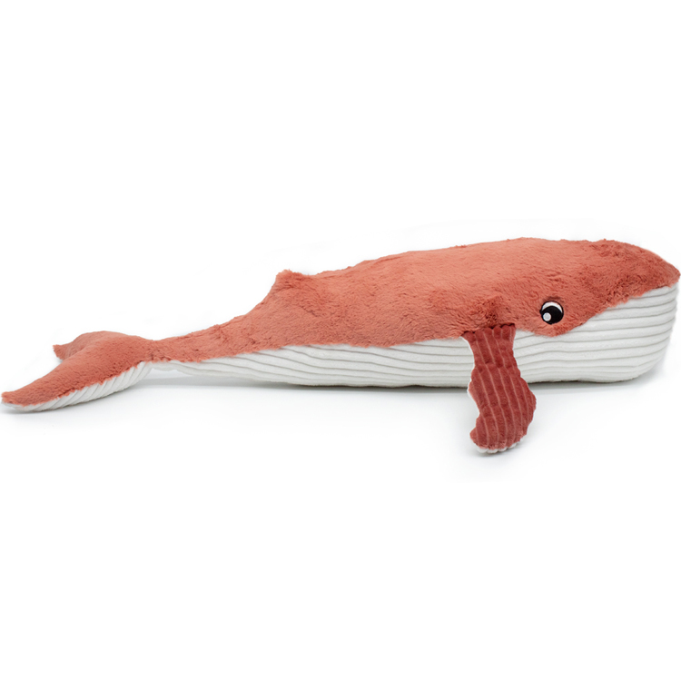 Peluche Gravillou baleine maman et bébé Les Ptipotos terracotta (Les Déglingos) - Image 1