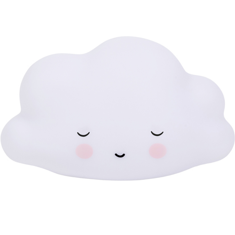A Little Lovely Company - Petite veilleuse nuage blanc endormi (16 cm)