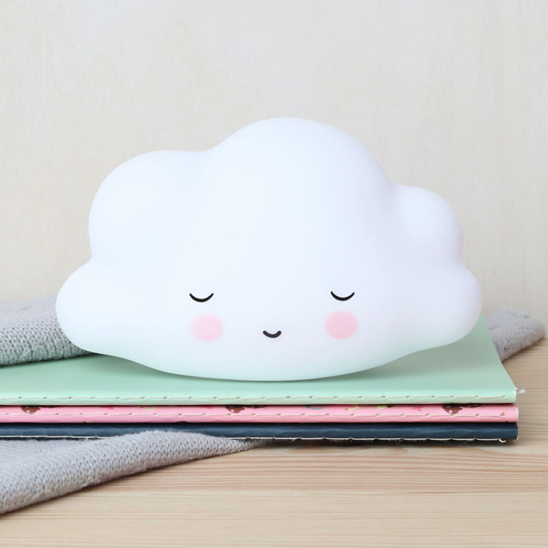 Petite veilleuse nuage blanc endormi (16 cm) (A Little Lovely Company) - Image 3