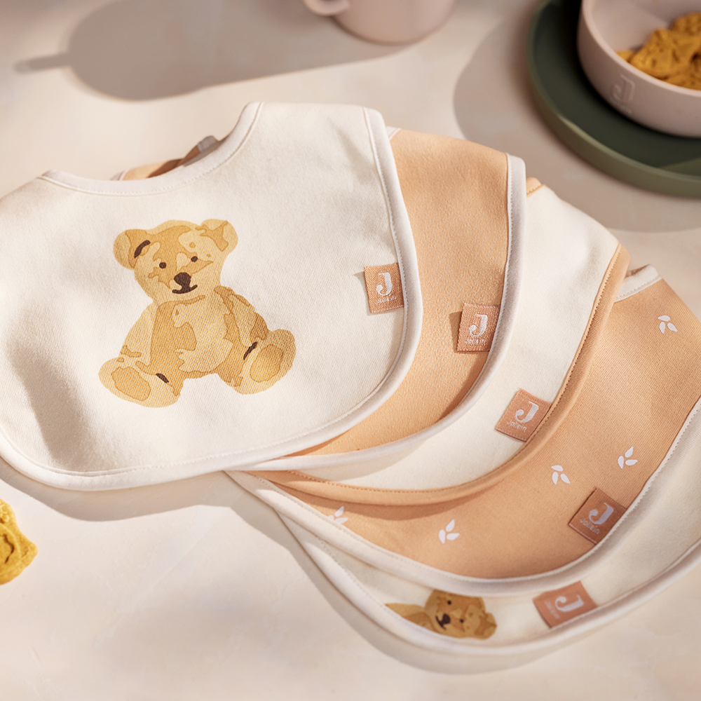 Lot de 5 bavoirs imperméables Teddy Bear (Jollein) - Image 1