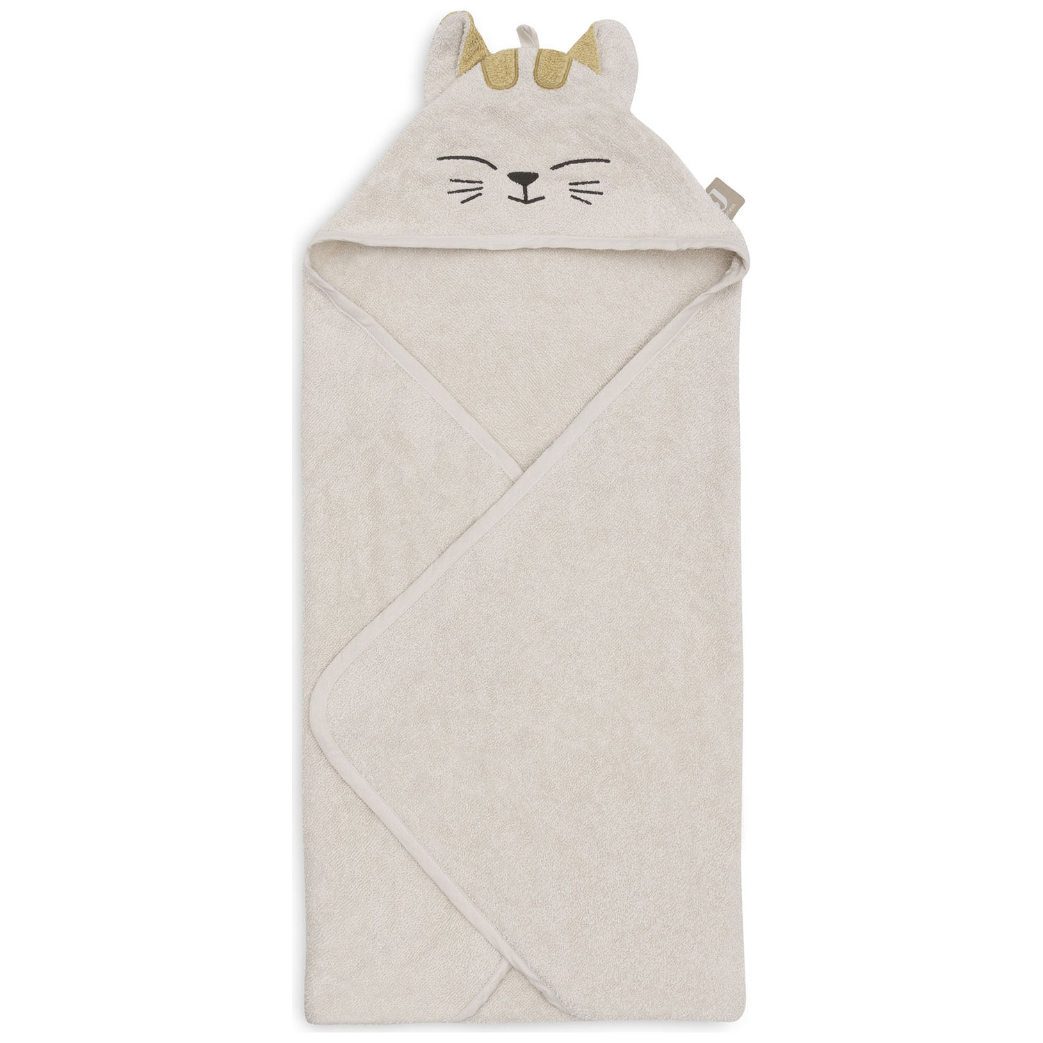 Jollein - Cape de bain en éponge Charlie (75 x 75 cm)