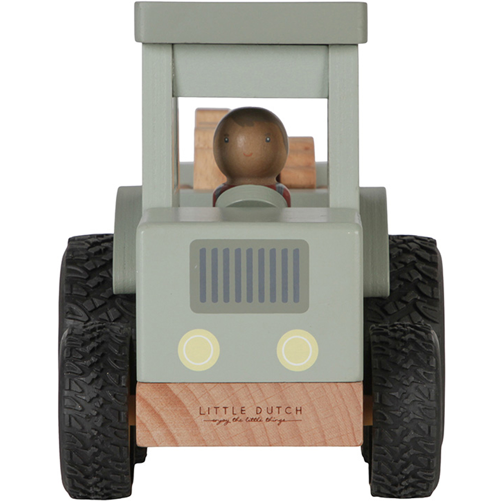Tracteur avec remorque en bois Little Farm (Little Dutch) - Image 8