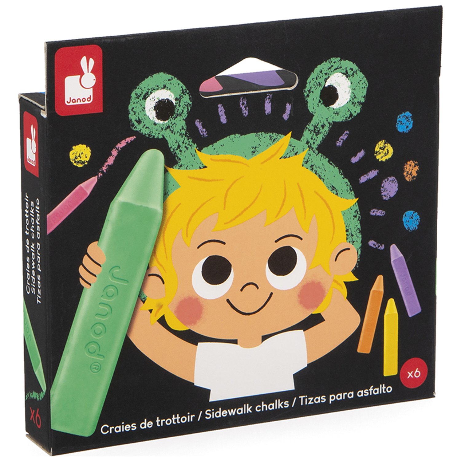 Lot de 6 craies de trottoir