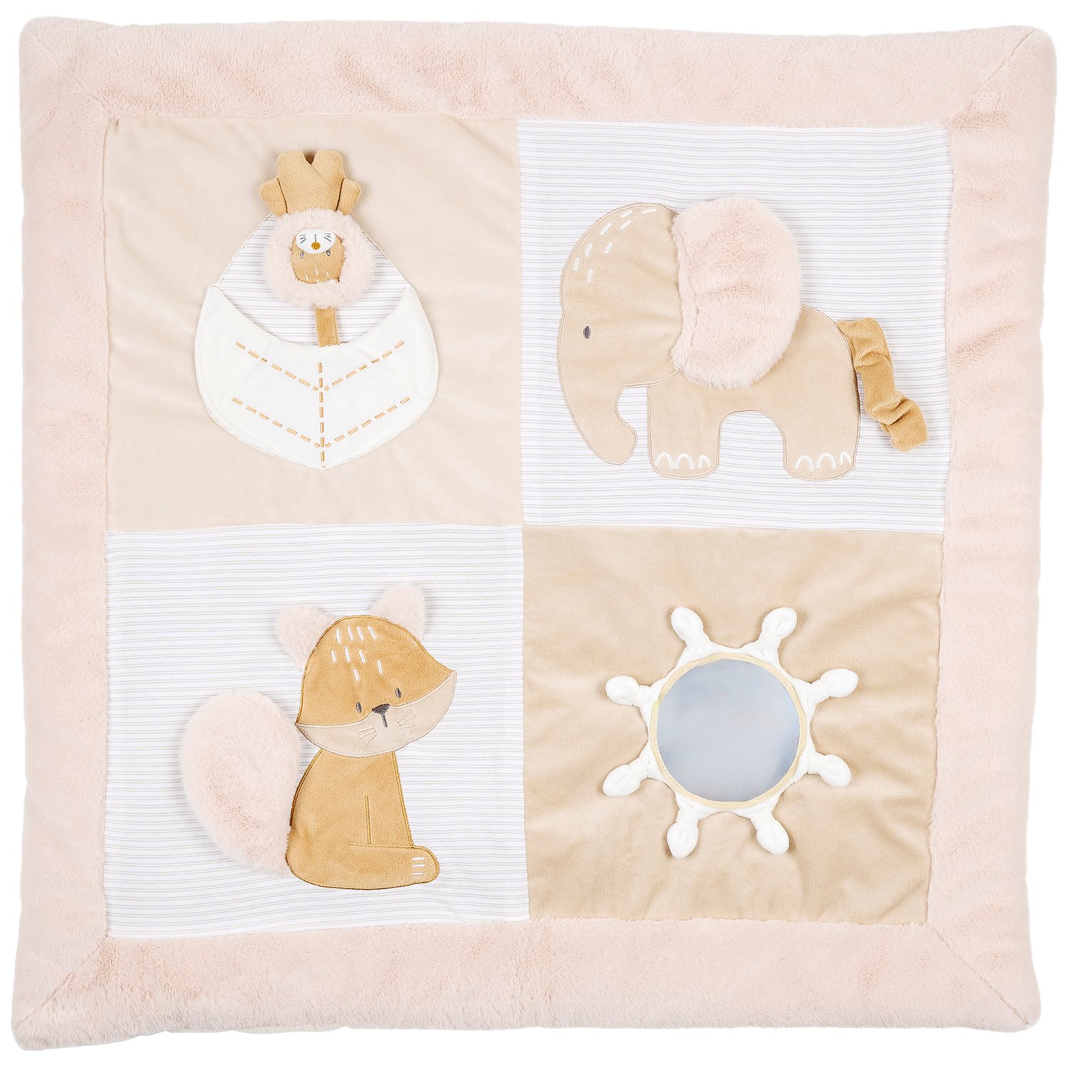 Tapis d'éveil avec arches Ernest, Flo et Oli (80 x 80 cm) (Nattou) - Image 4