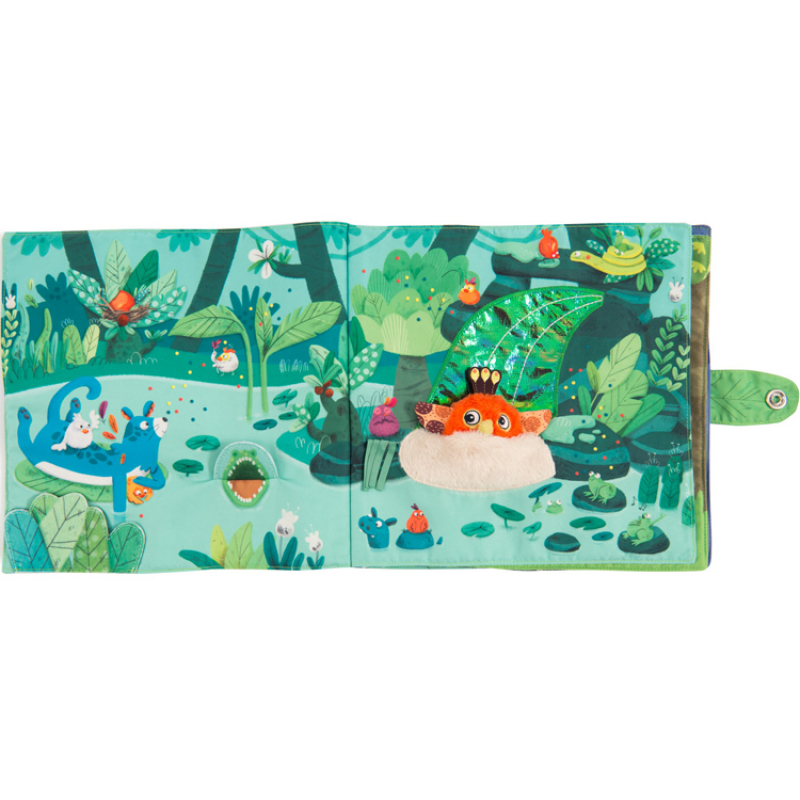 Grand livre bébé d'activités Dans la Jungle (Moulin Roty) - Image 2