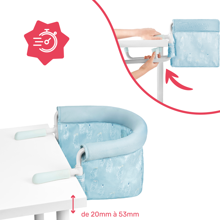 Siège de table nomade bleu (Badabulle) - Image 8