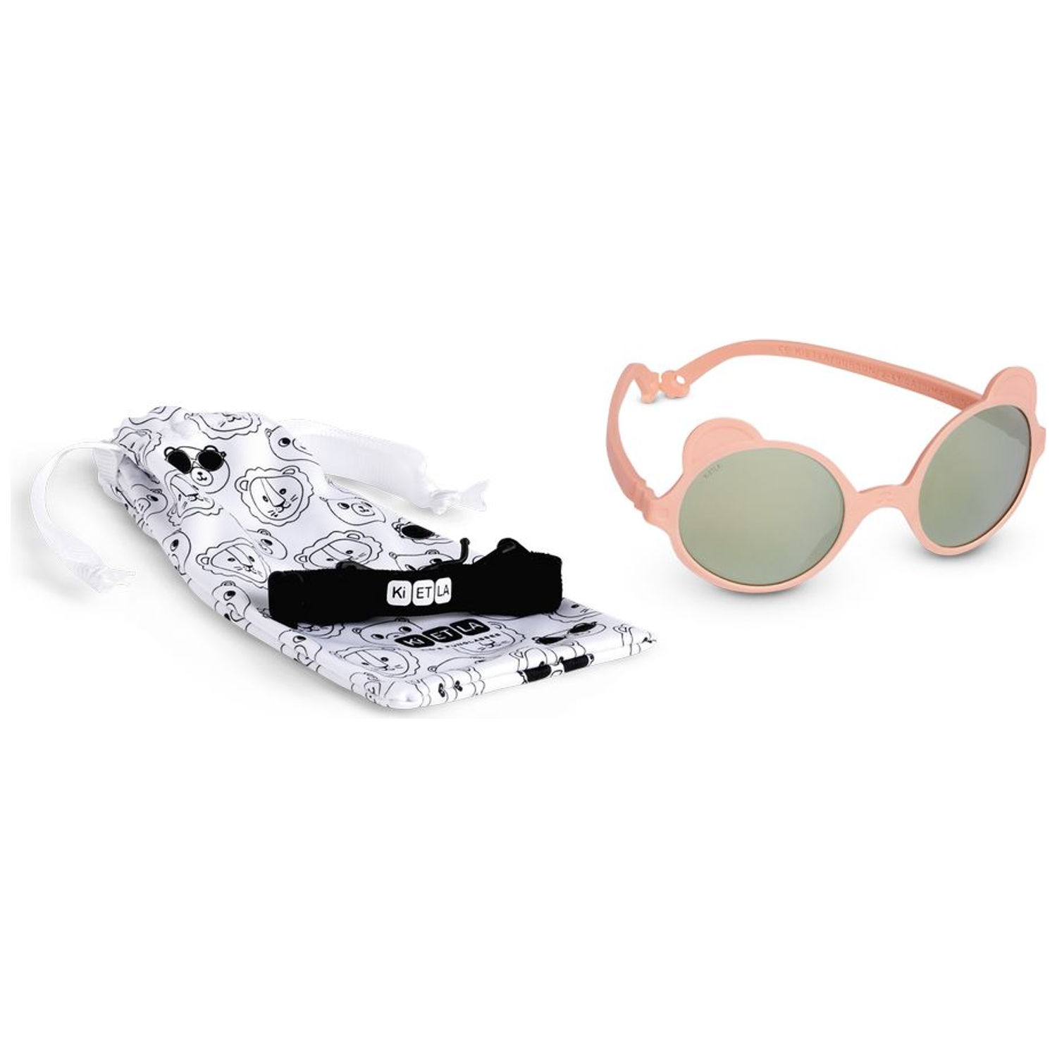 Lunettes de soleil Ourson Rose pêche (0-12 mois) (KI ET LA) - Image 6