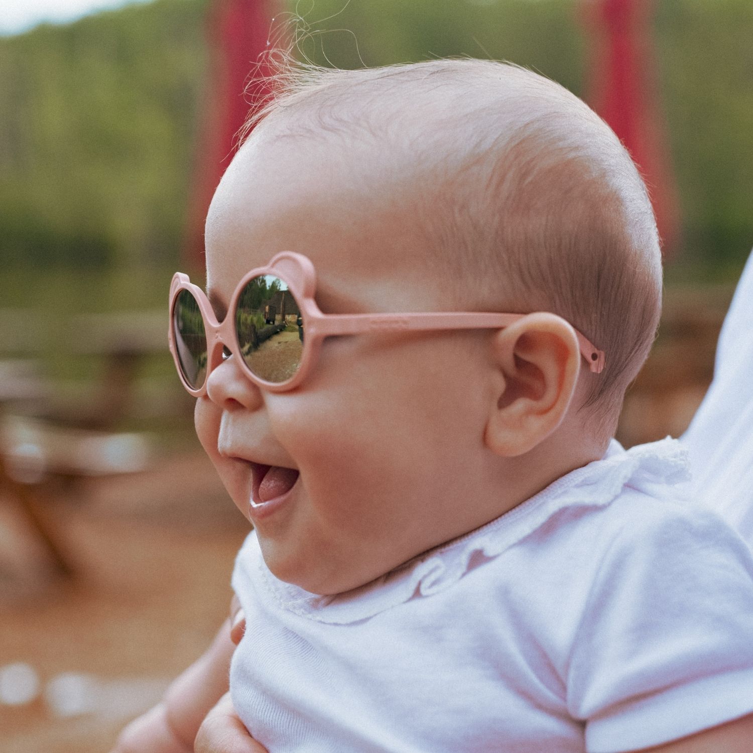 Lunettes de soleil Ourson Rose pêche (0-12 mois) (KI ET LA) - Image 3