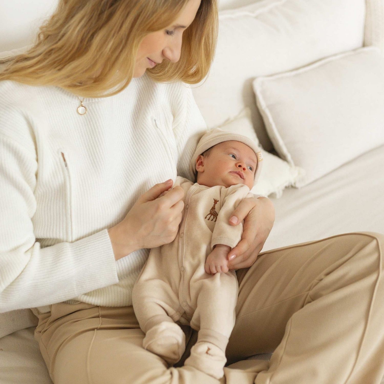 Trois Kilos Sept - Kit de naissance Sophie écru 3 pièces (1 mois)