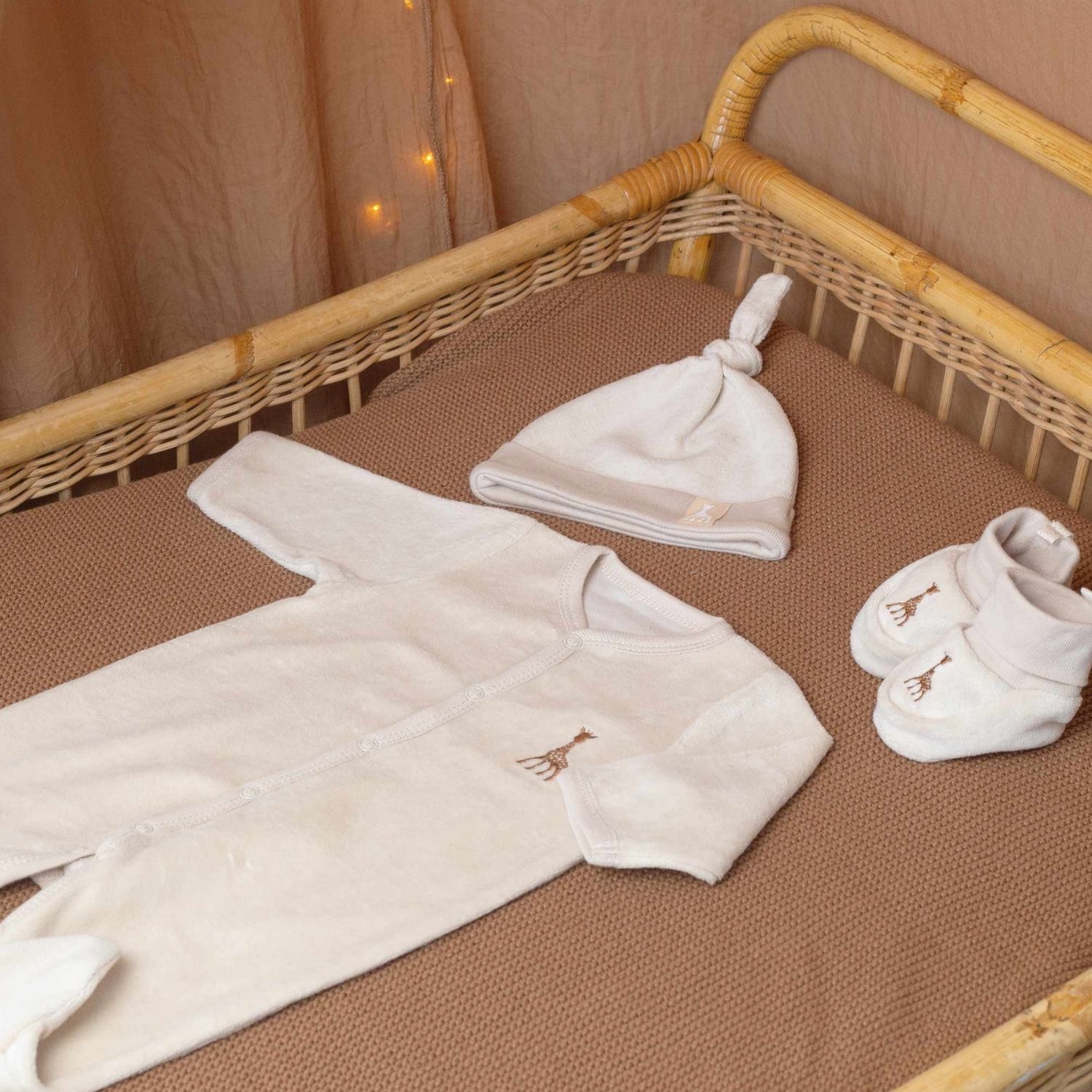 Kit de naissance Sophie écru 3 pièces (1 mois) (Trois Kilos Sept) - Image 2