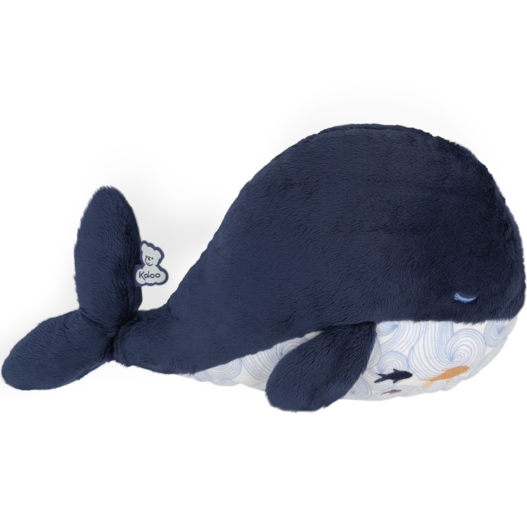 Kaloo - Peluche bouillotte bien-être baleine Petit calme (17 cm)