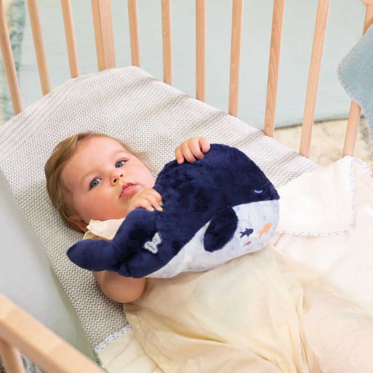 Peluche bouillotte bien-être baleine Petit calme (17 cm) (Kaloo) - Image 1