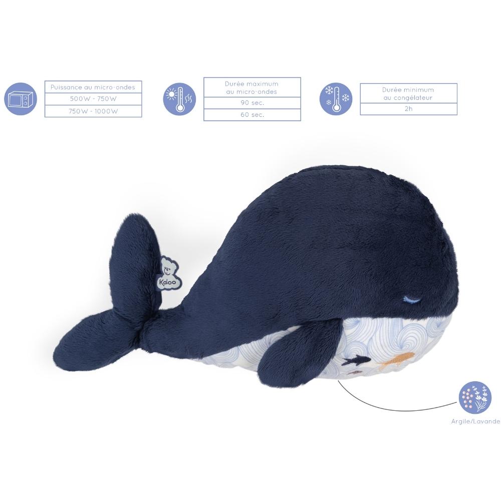 Peluche bouillotte bien-être baleine Petit calme (17 cm) (Kaloo) - Image 7