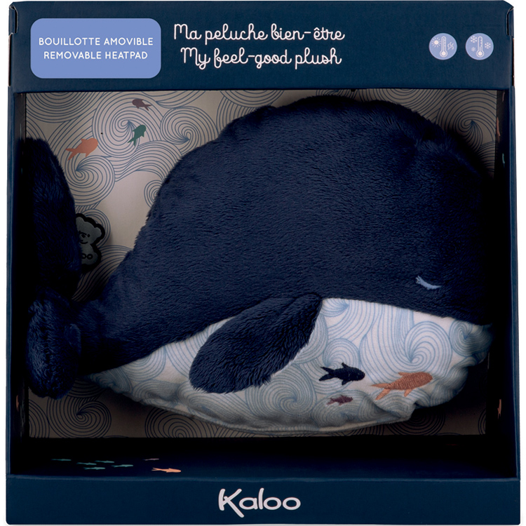 Peluche bouillotte bien-être baleine Petit calme (17 cm) (Kaloo) - Image 3