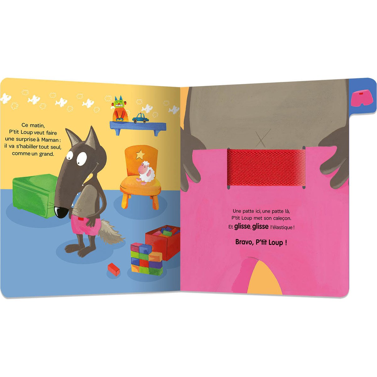 Livre Je decouvre avec P'tit Loup P'tit Loup apprend à s'habiller (Auzou Editions) - Image 1
