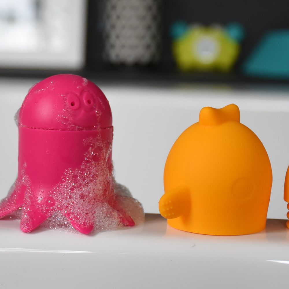 Jouets de bain en silicone Büddies (6 pièces) (Bblüv) - Image 3