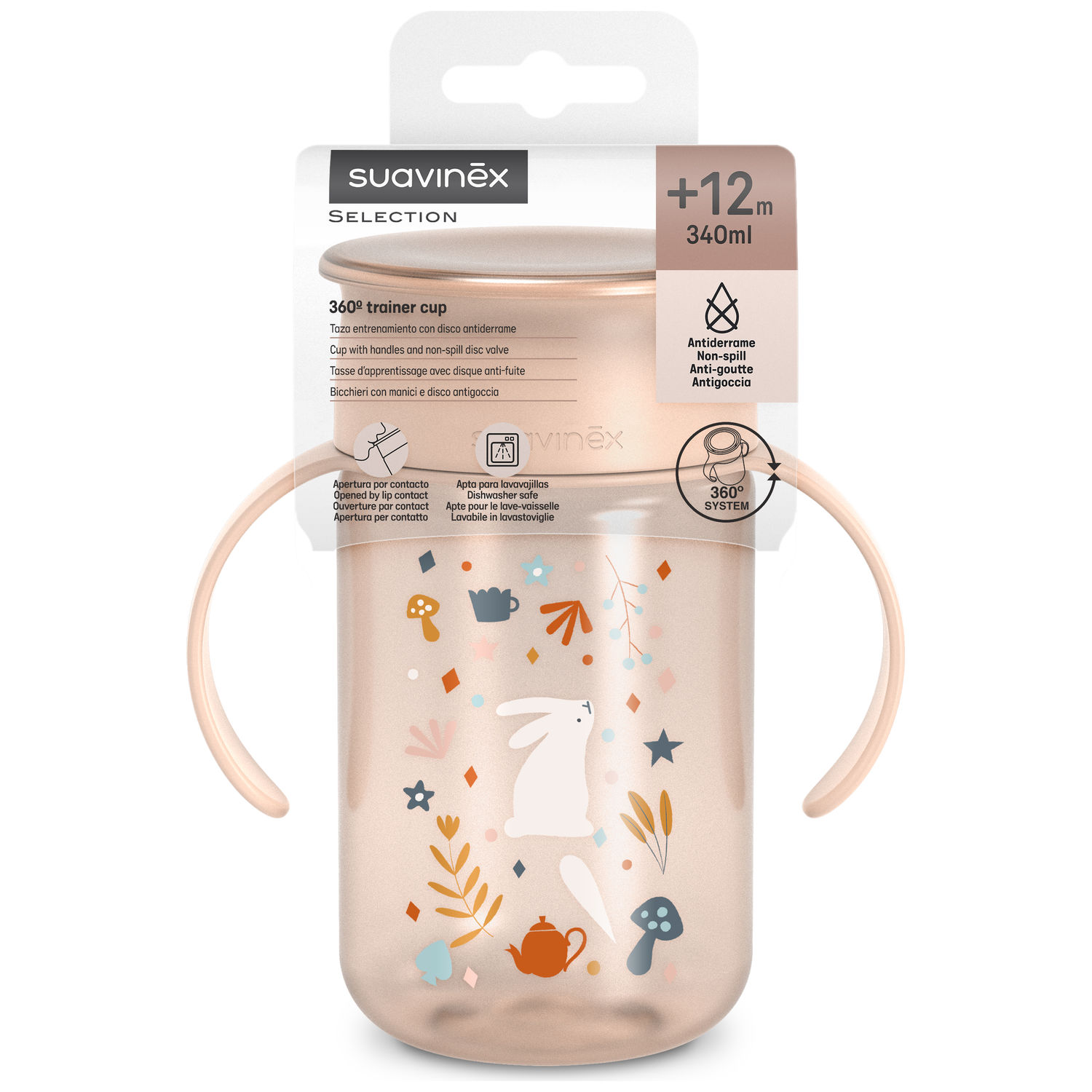 Tasse d'apprentissage 360° Wonderland Rose (340Ml) (Suavinex) - Image 6