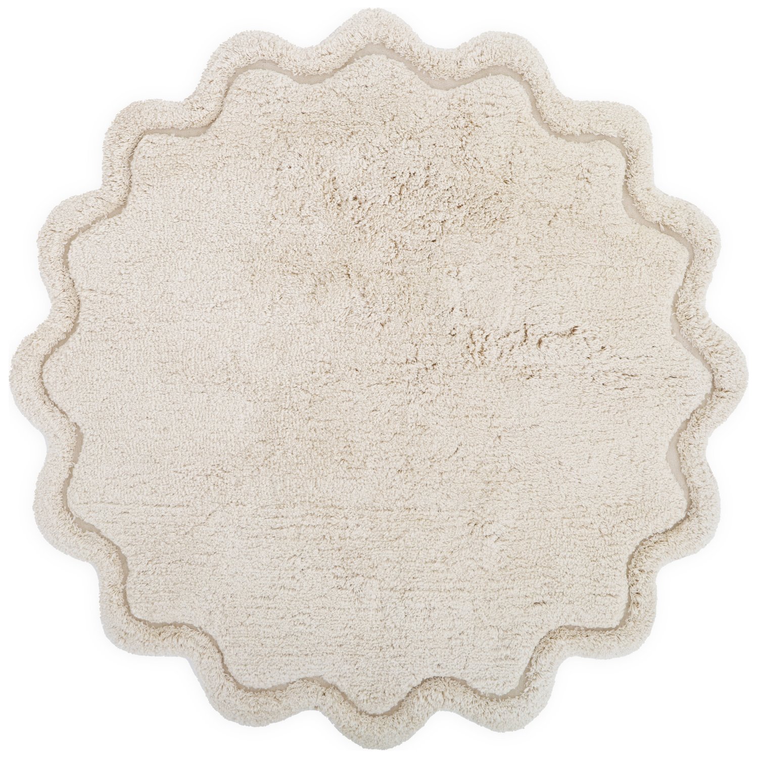 Nattiot - Tapis rond Sweet April Ecru (110 cm)