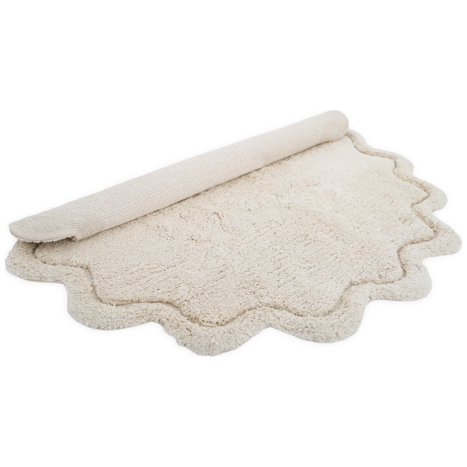 Tapis rond Sweet April Ecru (110 cm) (Nattiot) - Image 4