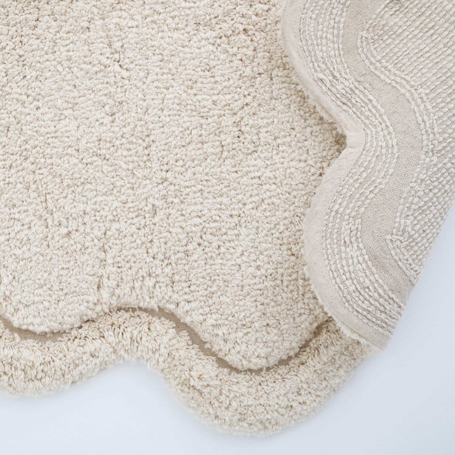 Tapis rond Sweet April Ecru (110 cm) (Nattiot) - Image 5