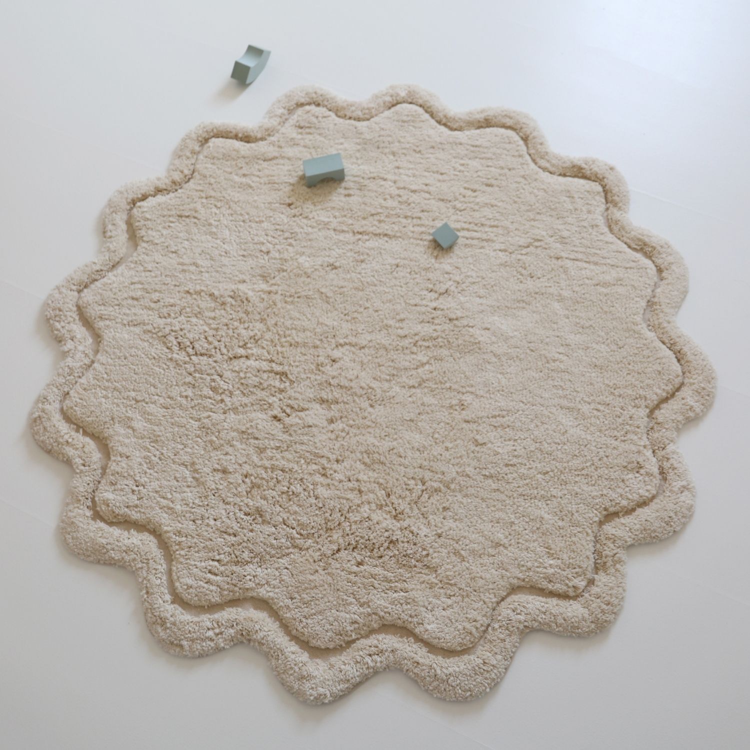 Tapis rond Sweet April Ecru (110 cm) (Nattiot) - Image 3