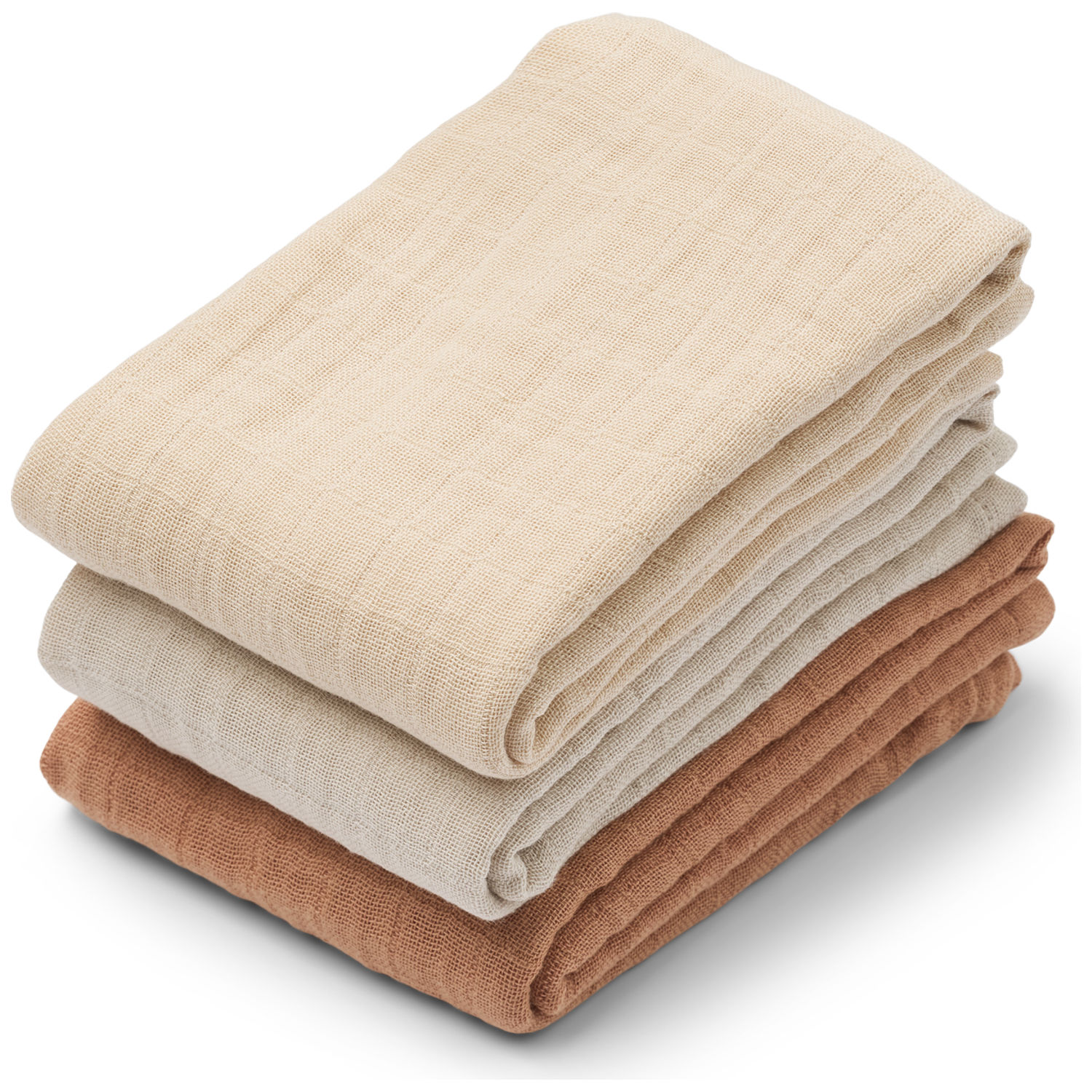 Liewood - Lot de 3 langes Lewis Tuscany Rose Mix (65 x 65 cm)