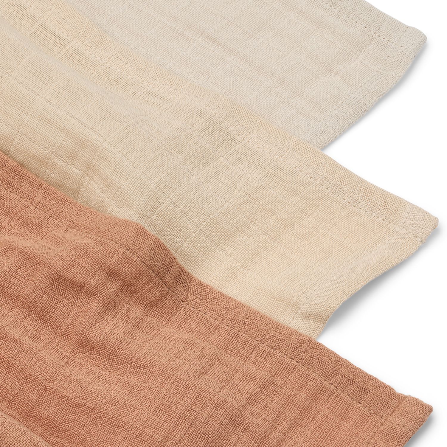 Lot de 3 langes Lewis Tuscany Rose Mix (65 x 65 cm) (Liewood) - Image 4