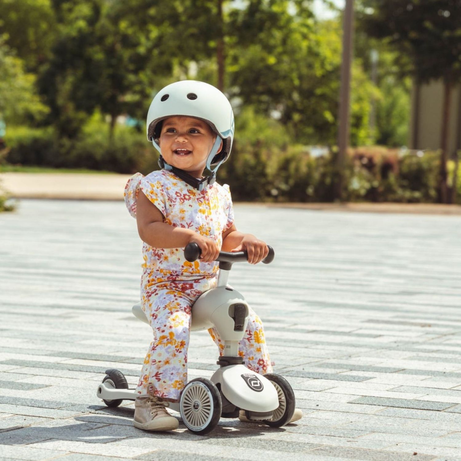 Porteur évolutif en trottinette Highwaykick 1 Ash (Scoot And Ride) - Image 1