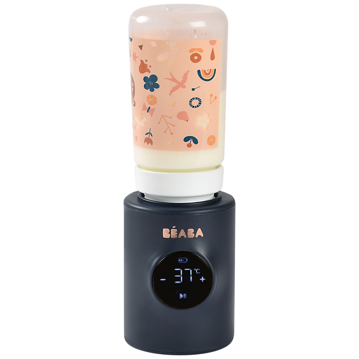 Chauffe-biberon Nomad Milk Night Blue + 3 adaptateurs (Béaba) - Image 1