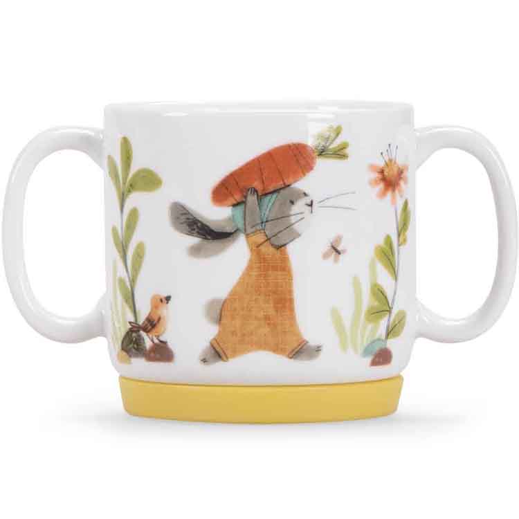 Coffret repas en porcelaine Trois petits lapins (3 pièces) (Moulin Roty) - Image 1