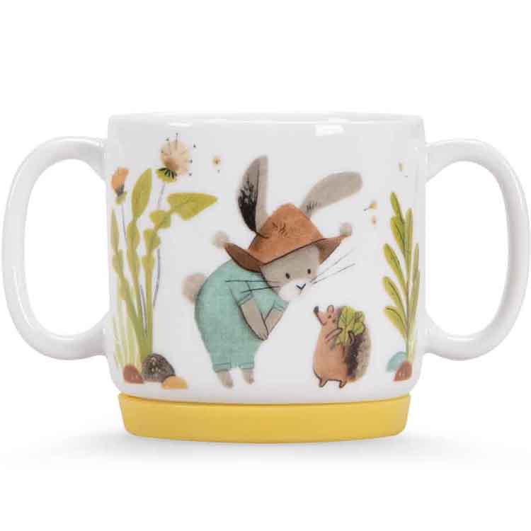 Coffret repas en porcelaine Trois petits lapins (3 pièces) (Moulin Roty) - Image 2