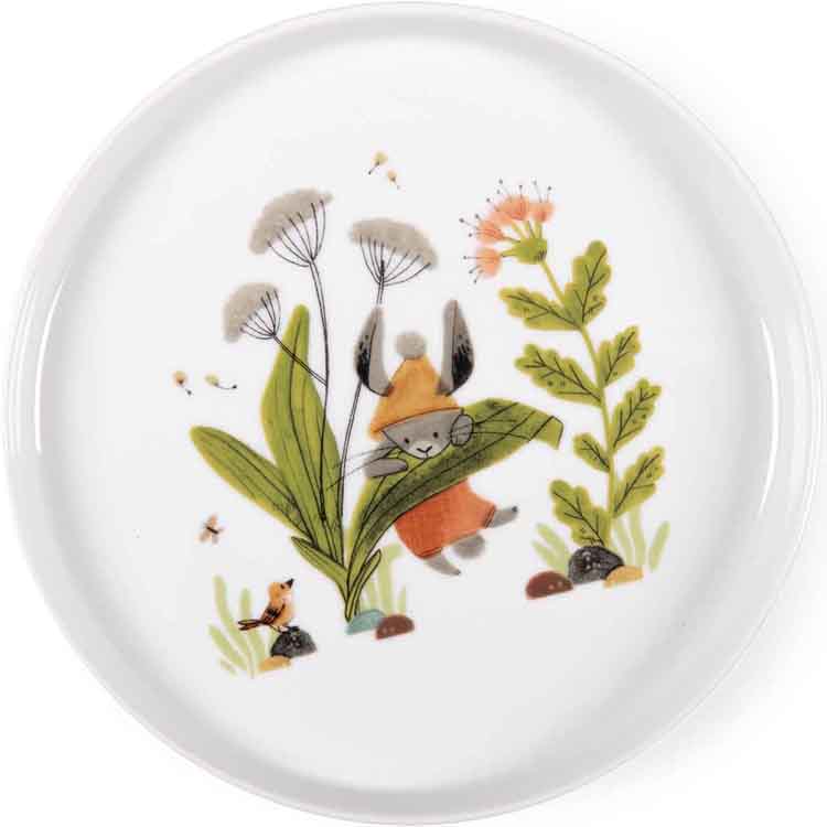 Coffret repas en porcelaine Trois petits lapins (3 pièces) (Moulin Roty) - Image 4