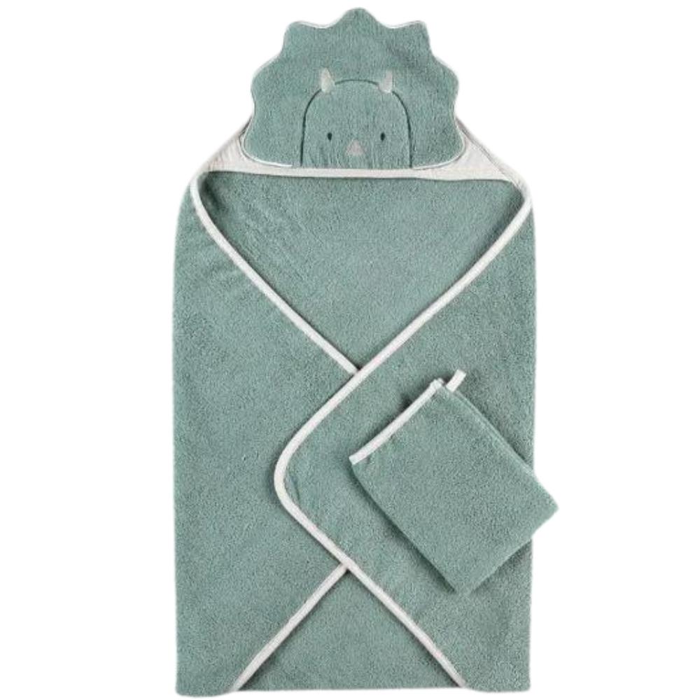 Cape de bain + gant Ops (75 x 75 cm) (Noukie's) - Image 1