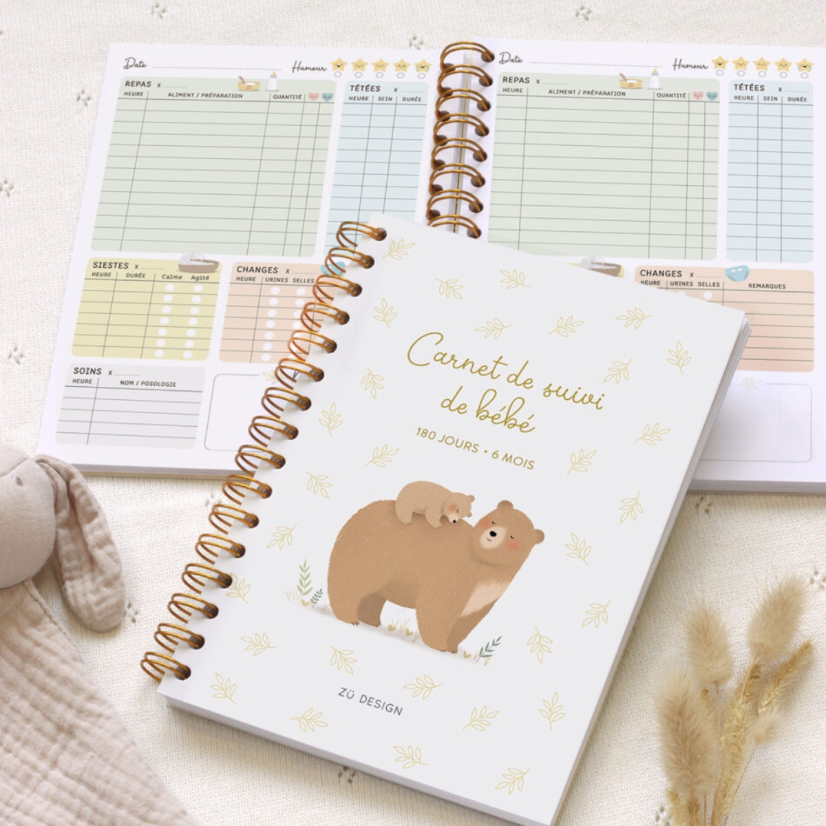 Carnet de suivi de bébé Ours (0-6 mois) (Zü) - Image 3