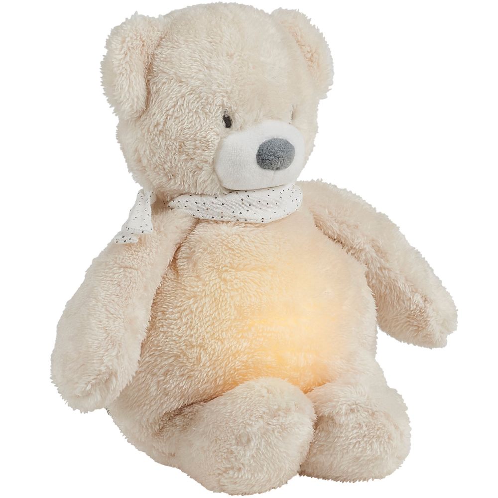 Nattou - Peluche veilleuse Sleepy Ours écru