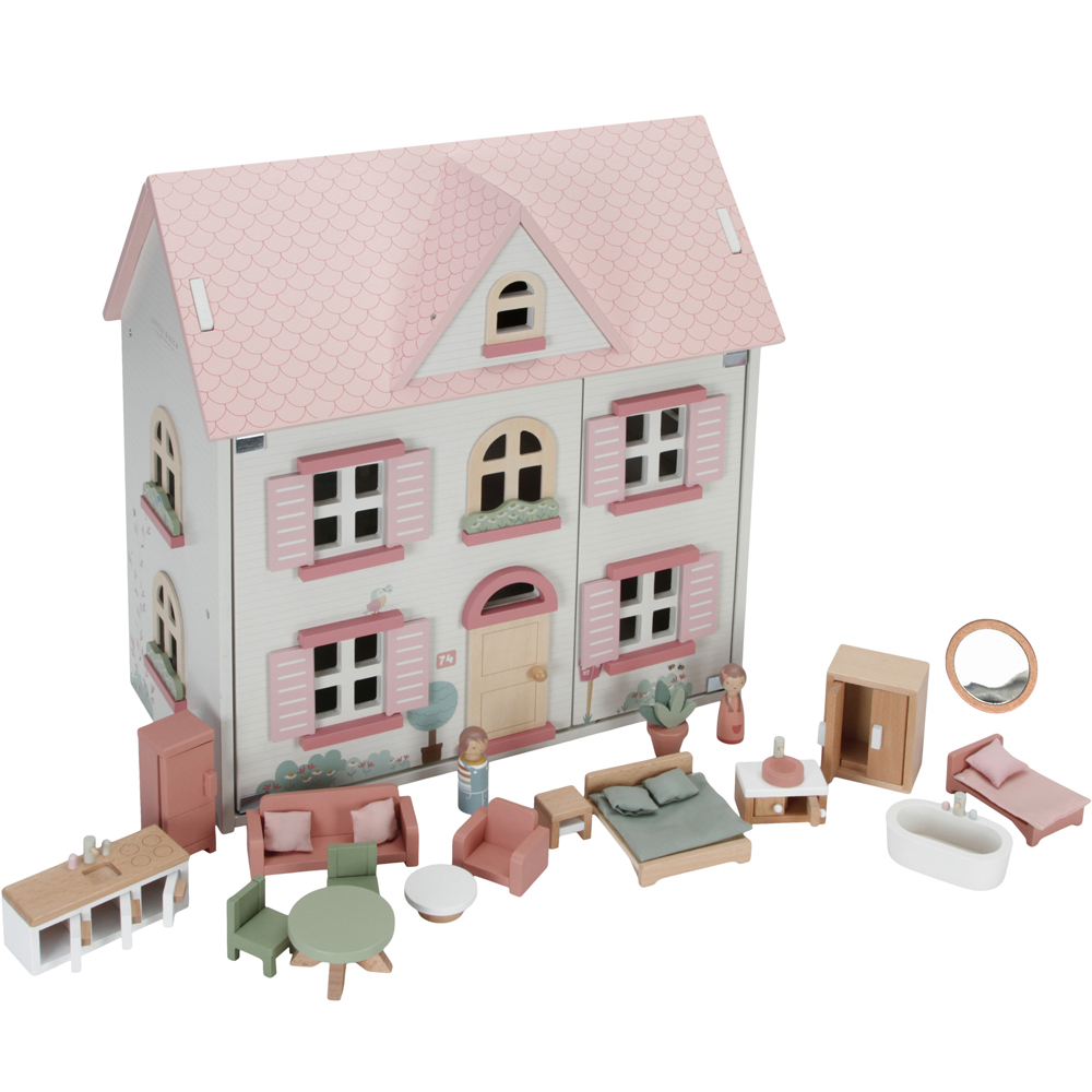Maison de poupée moyenne en bois (Little Dutch) - Image 1
