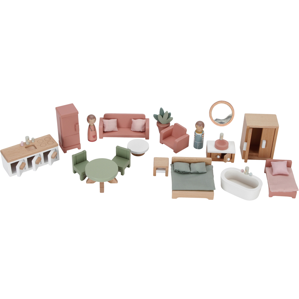 Maison de poupée moyenne en bois (Little Dutch) - Image 2