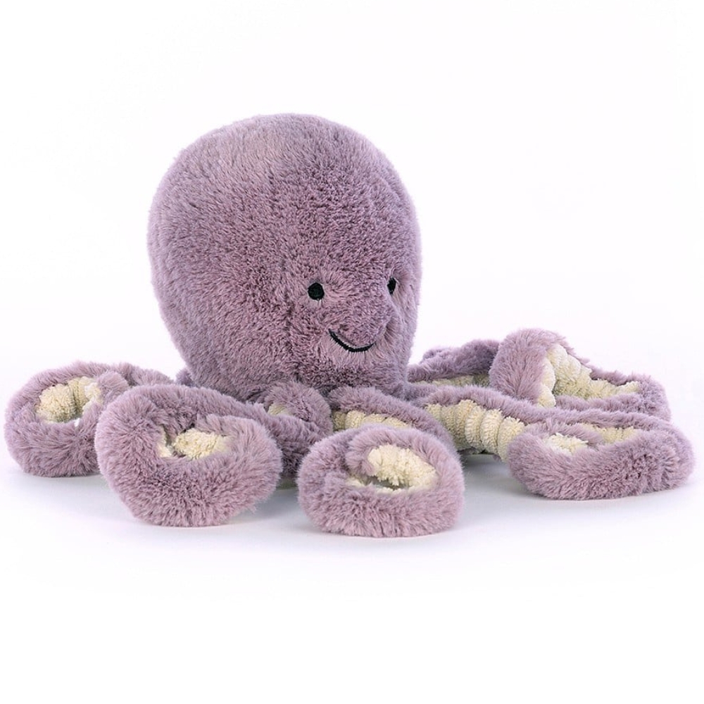 Peluche Ocean Crew Maya la pieuvre violette (23 cm) (Jellycat) - Couverture